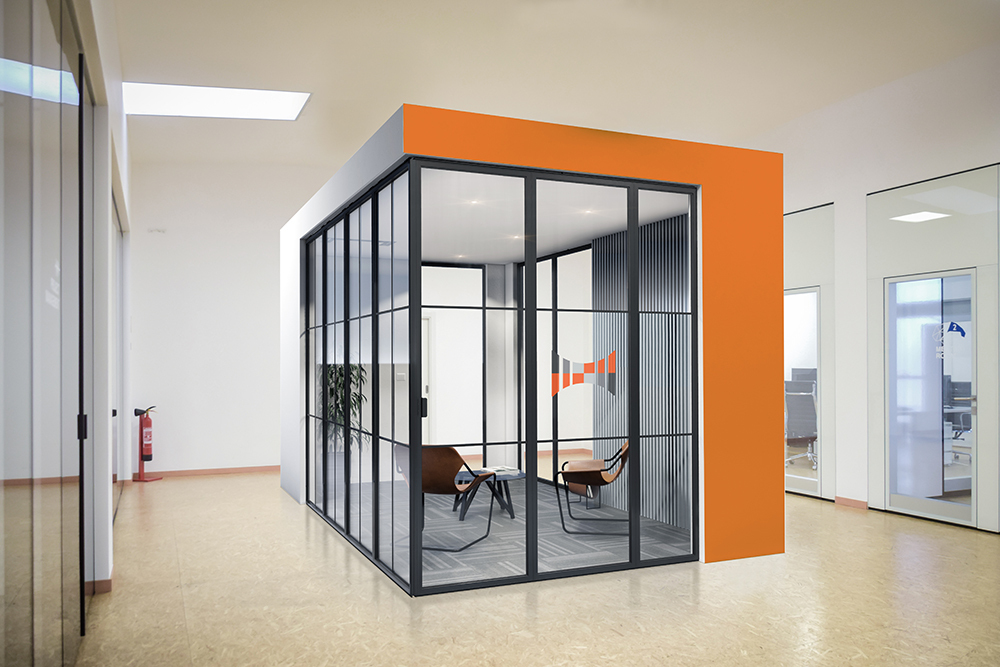 Glass office partitions London