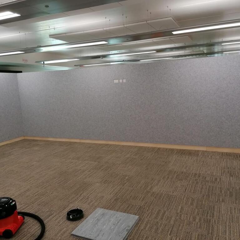 Fabric finished partitions
